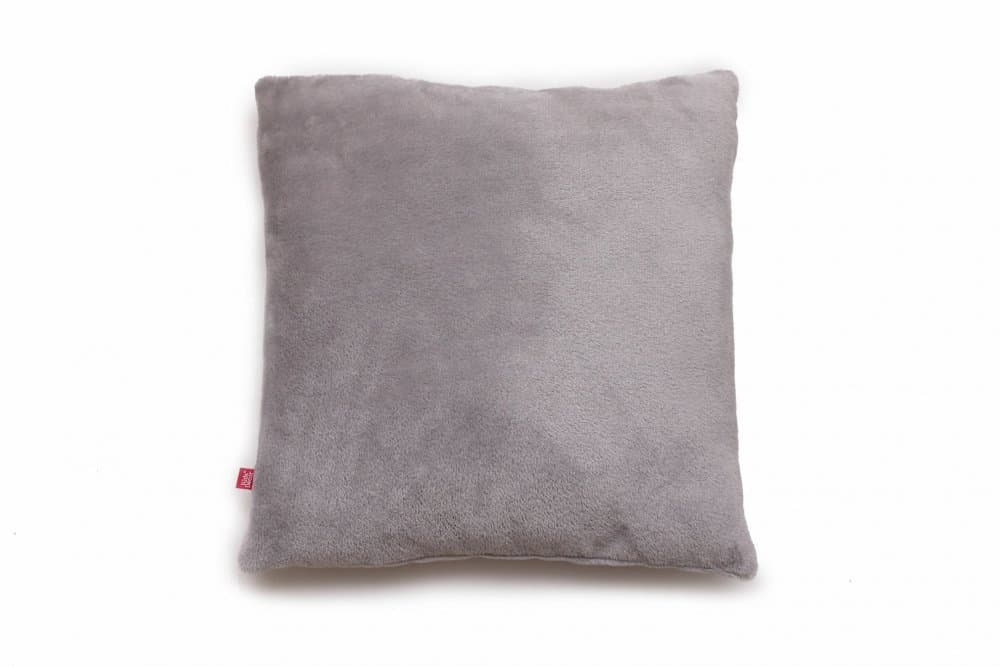 Perna pufoasa de plus KidsDecor gri din polyester 37x37 cm