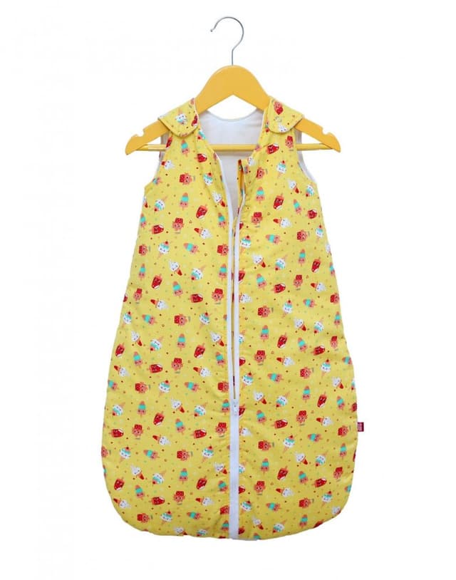 Sac de dormit copii 0.8 tog KidsDecor Dream of Ice Cream din bumbac 60 cm