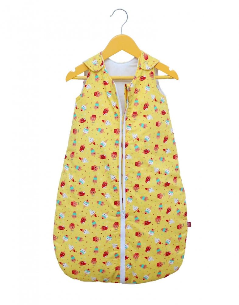 Sac de dormit copii 1 tog KidsDecor Dream of Ice Cream din bumbac 110 cm