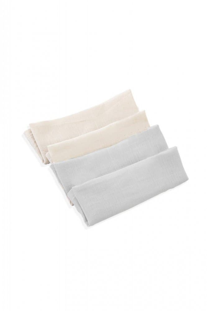 Set 4 prosopele BabyJem din muselina 25x25 cm Gri