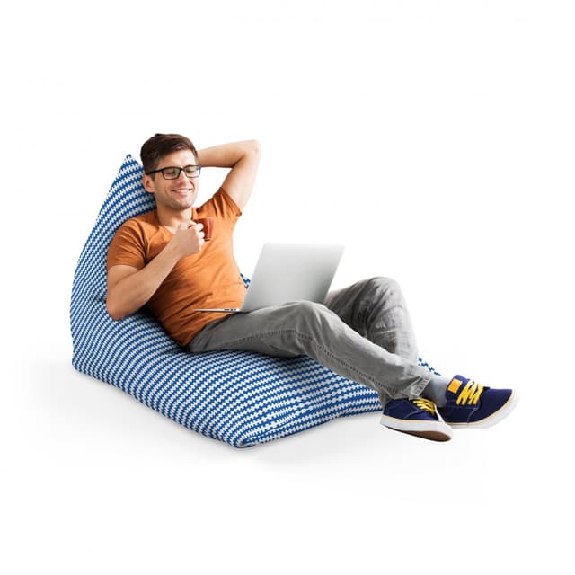 Fotoliu Puf Bean Bag tip Lounge Scandinavian blue