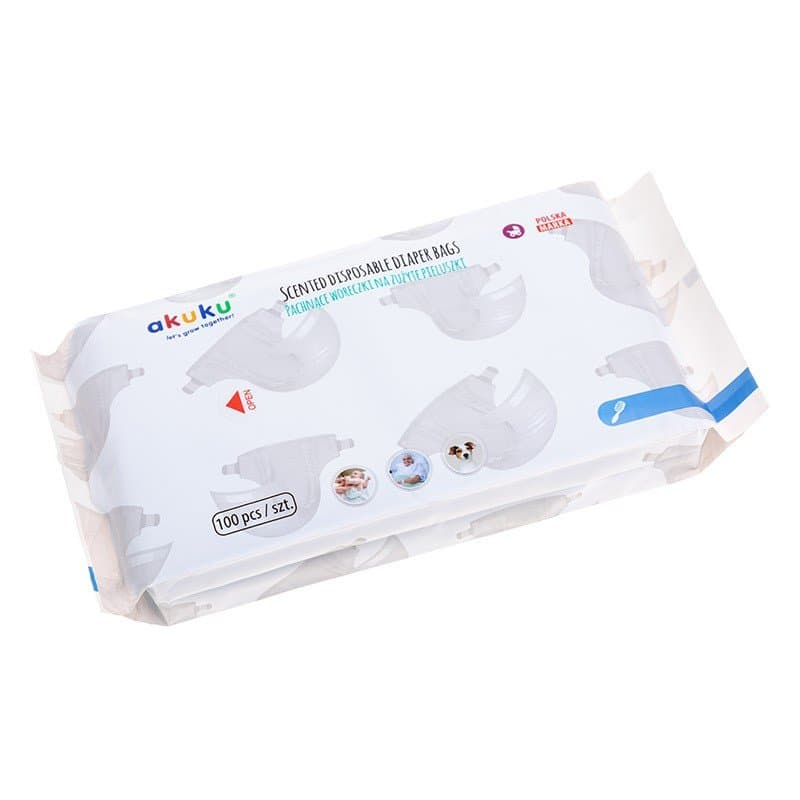 Saculeti parfumati Akuku pentru pampers 100 bucati