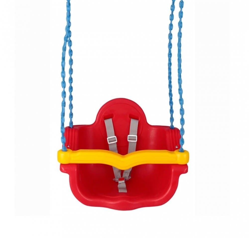 Leagan 2in1 Pilsan Jumbo cu bara detasabila si lant cu protectie din plastic Red