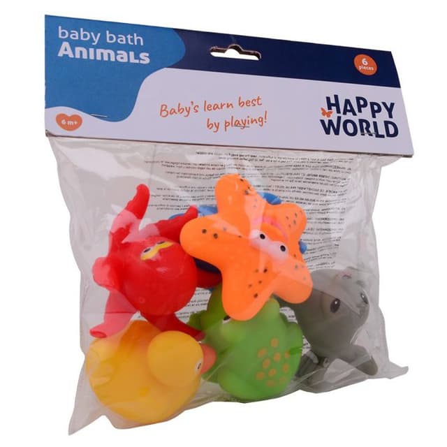 Set 6 jucarii animale pentru baie