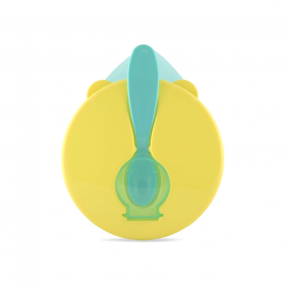 Set castron cu capac si lingurita Green