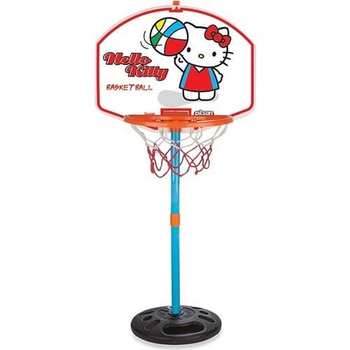 Set cos de baschet si minge Pilsan Hello Kitty
