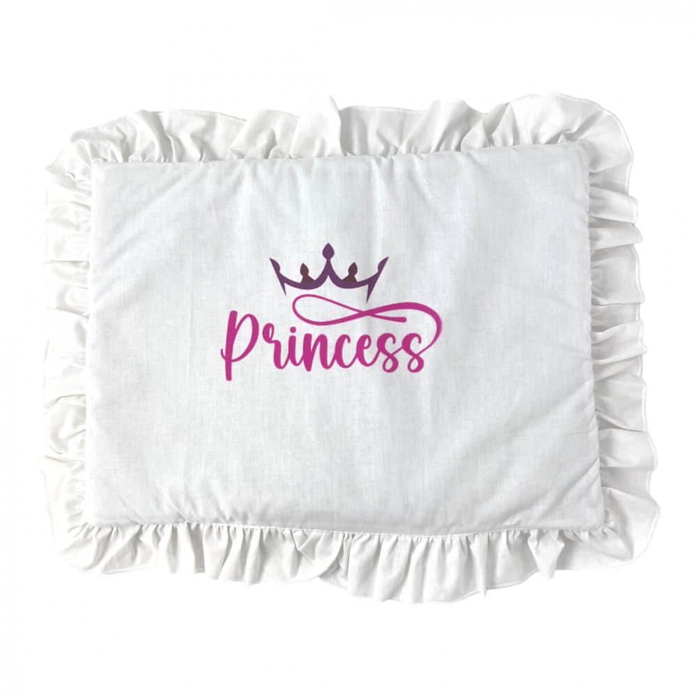 Perna slim cu volanas Princess alb