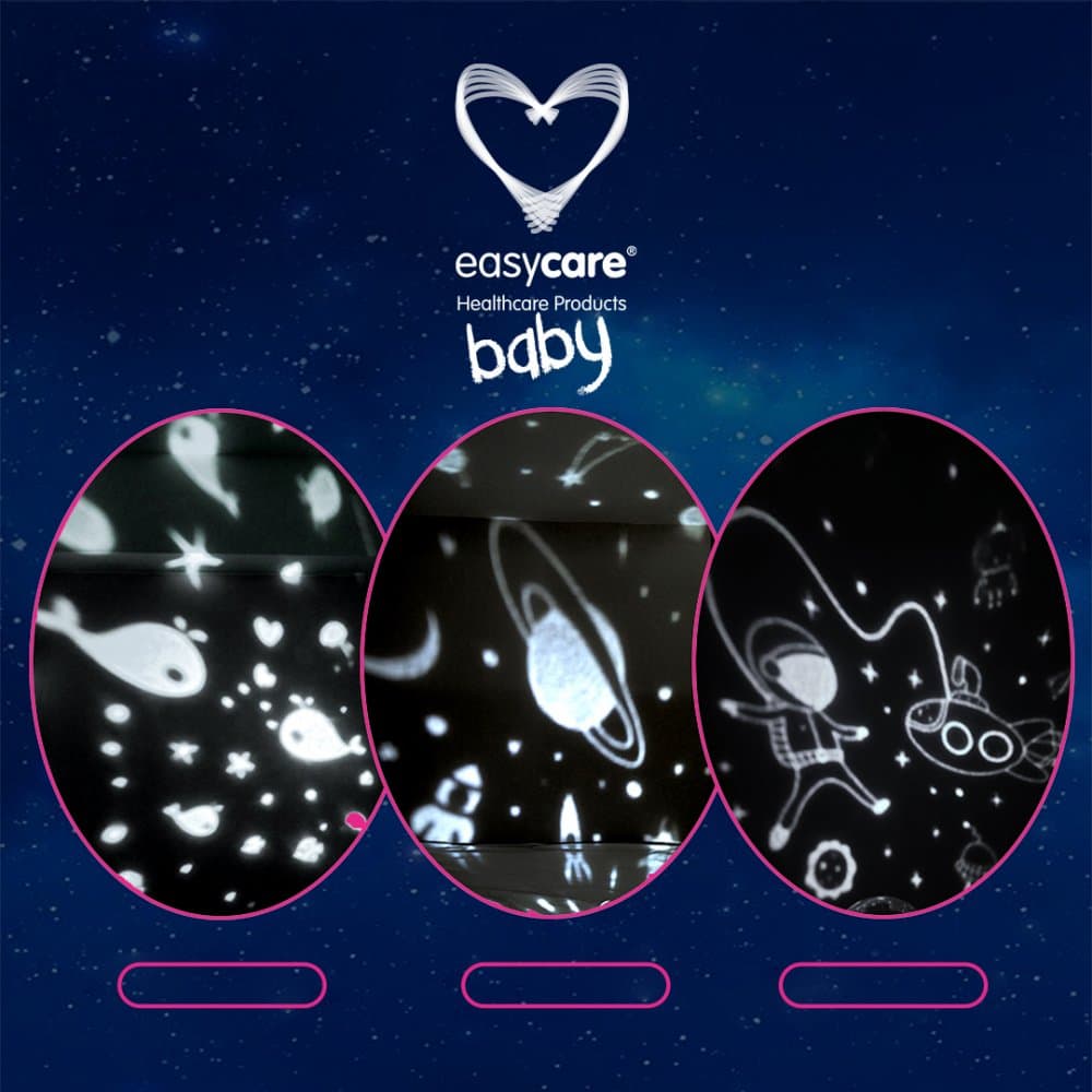 Lampa de veghe Easycare Baby Astronaut 3in1 cu proiectii