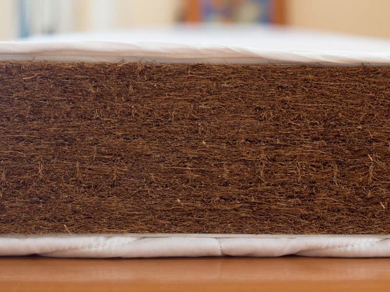 Saltea fibra de cocos integral 120x60x08 cm cu husa bumbac imprimat