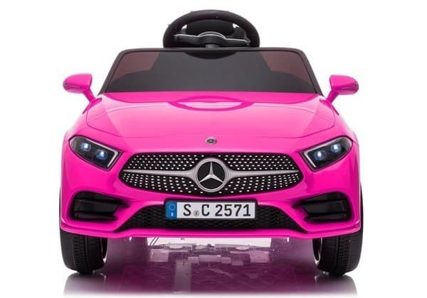 Masinuta electrica pentru copii Mercedes CLS350 Pink 12V 70W cu telecomanda, roti EVA, suspensii, deschidere usi si lumini