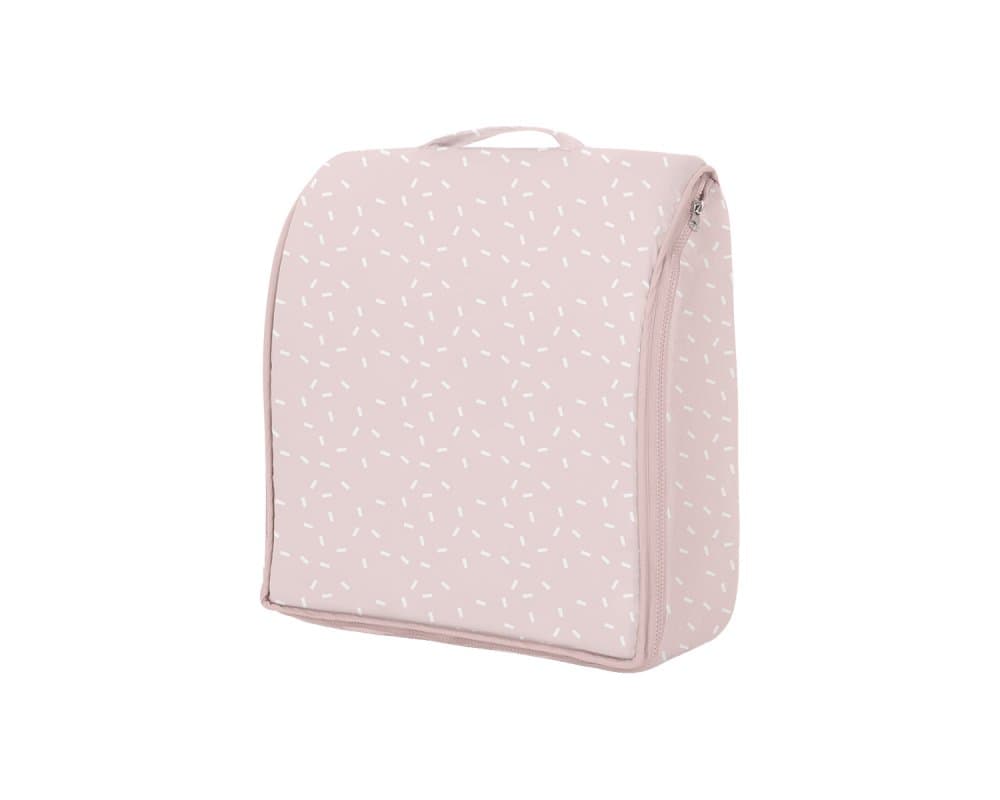 Patut portabil pentru bebelusi si rucsac 2in1 KikkaBoo Memory Confetti Pink multifunctional,baza din spuma densa cu husa din bumbac,prevazut cu fermoar si bretele reglabile,potrivit pentru calatoriiC