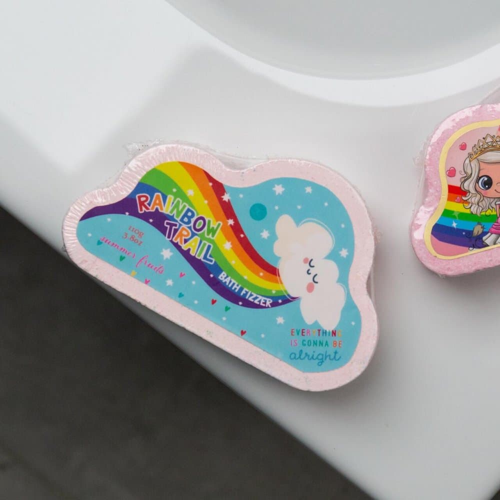 Bila efervescenta de baie pentru copii Over the Rainbow Trail Effect Accentra 110g