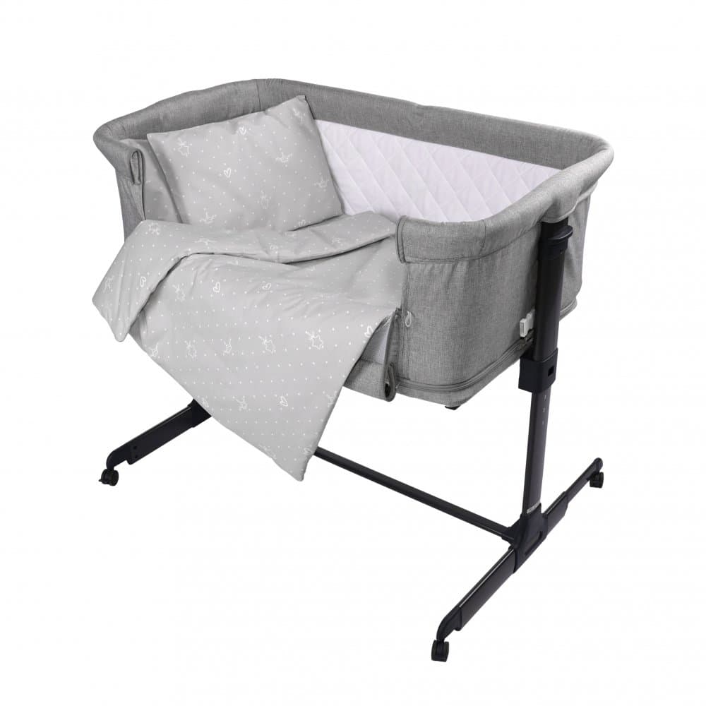 Set lenjerie pat 5 piese Eva bumbac ranforce Little Bear Grey