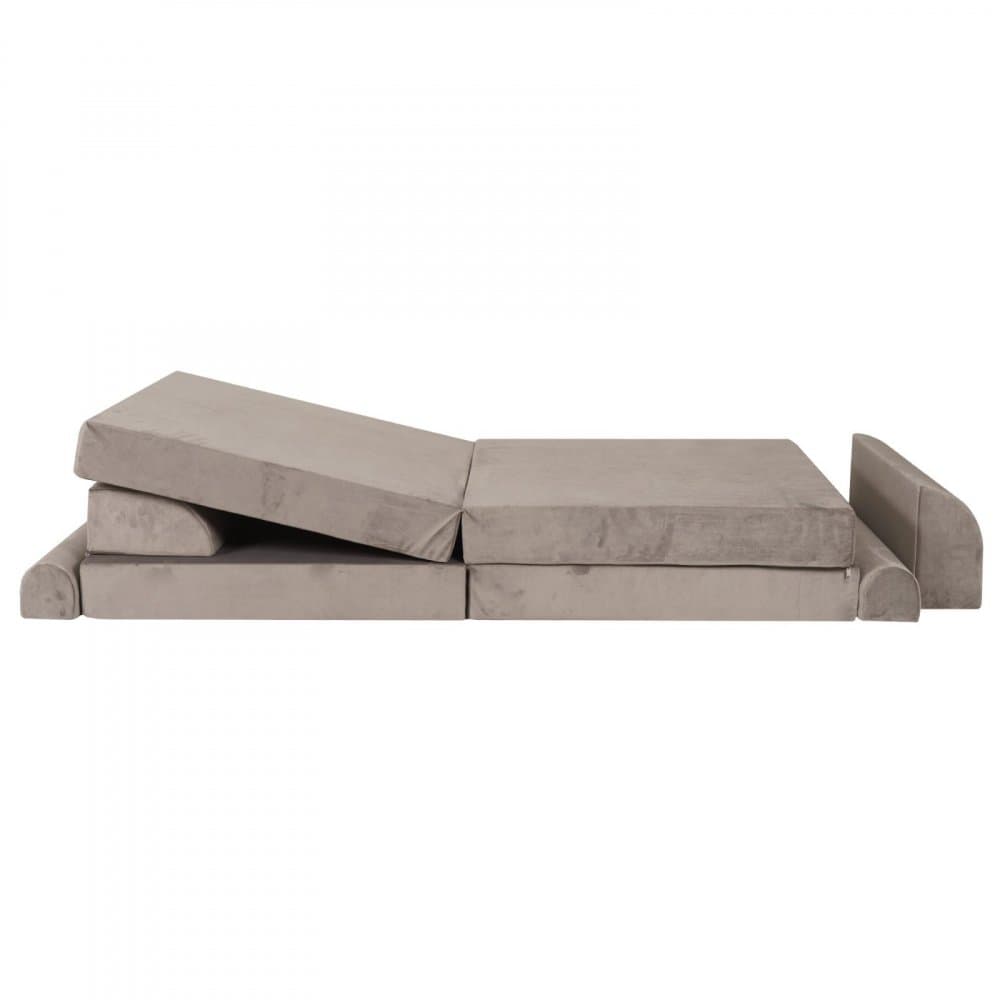 Canapea playset modular Premium Velvet spuma gri