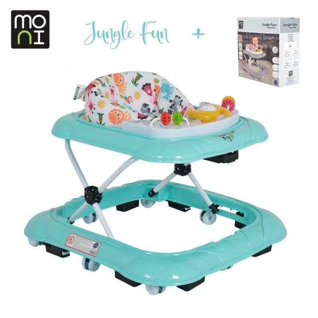Premergator cu panou interactiv Moni Jungle Fun Plus Mint