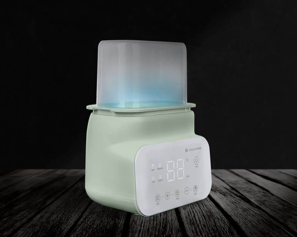 Incalzitor dublu pentru biberoane KikkaBoo Handy 4 in 1 Mint