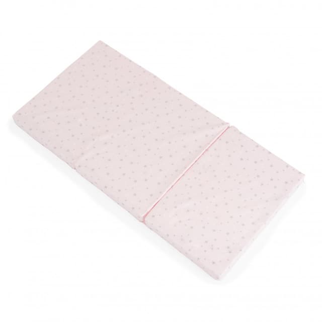 Saltea pliabila pentru copii Moni Mirage Pink 120x60x6 cm,husa din bumbac,miez din spuma poliuretanica de inalta calitate,pliere compacta,husa detasabila cu fermoar