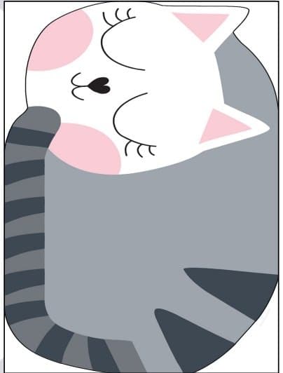 Covor antiderapant pentru copii Big Cat 100 x160 cm
