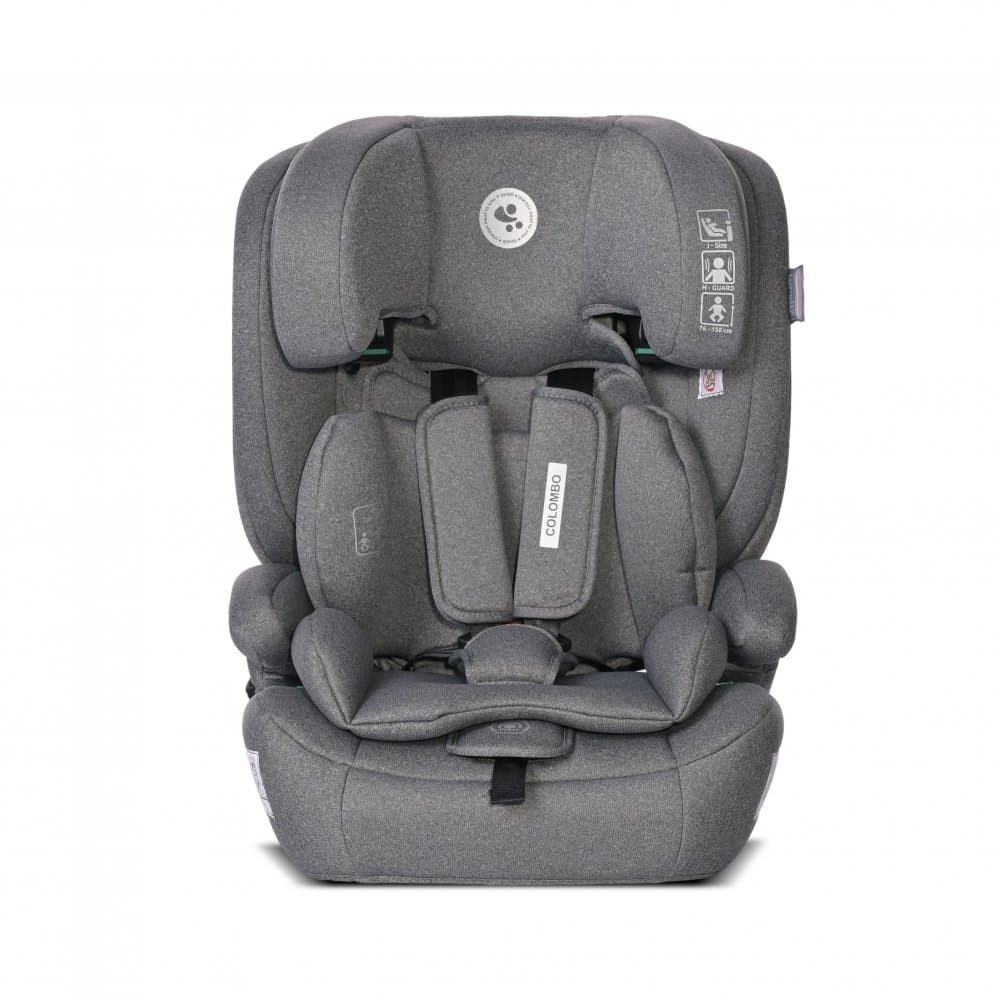 Scaun auto pentru copii Colombo Grey i-Size 15 luni-12 ani 76-150 cm
