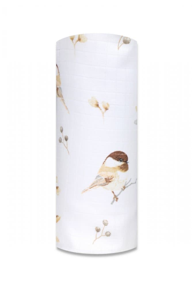 Scutec din muselina tetra 70x80 cm model Sparrow