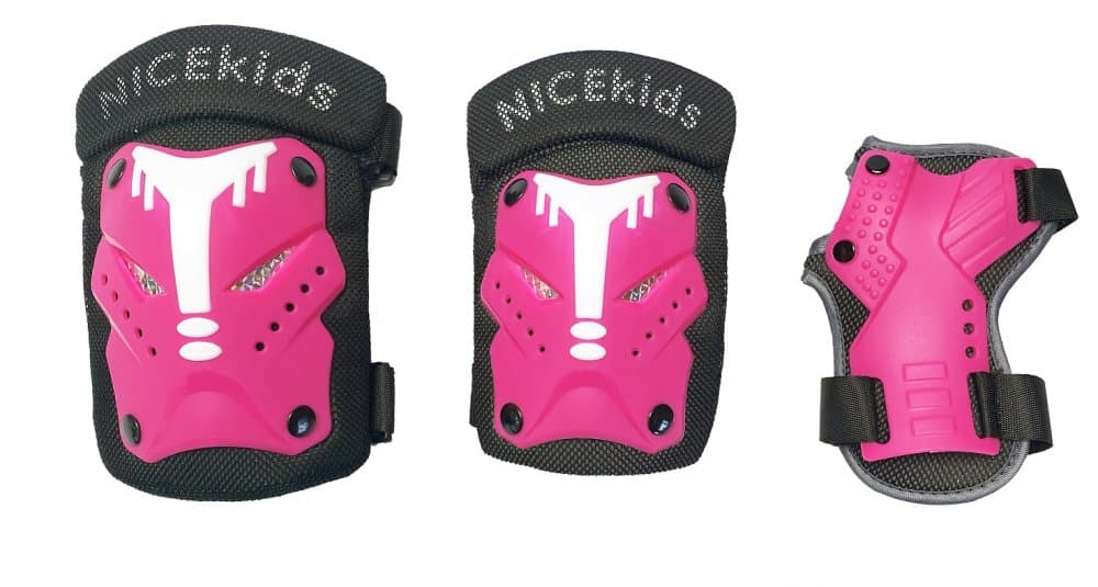 Set protectii pentru copii cotiere genunchiere si brate S M Pink