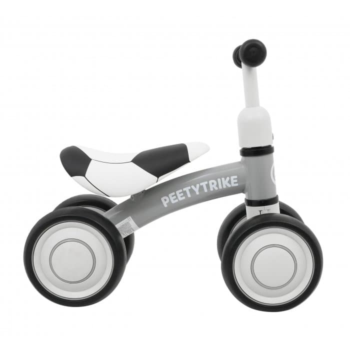 Ride-On pentru copii fara pedale cu 4 roti din plastic SporTrike alb, de la 1 an, inaltime pana la sezut 24 cm, greutate maxima admisa 25 kg