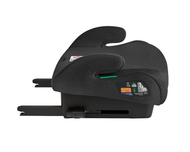 Inaltator auto pentru copii cu Isofix KikkaBoo i-Tip Black 125-150 cm,Certificare I-Size,sezut ergonomic,husa detasabila,centura de ghidaj pentru centura auto