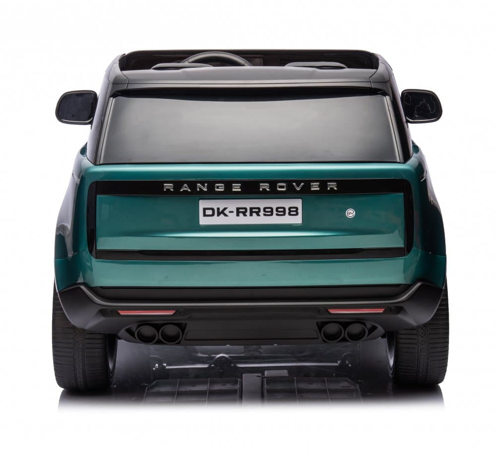 Masinuta electrica pentru copii Range Rover Painted Lake 90W cu echipare Premium si licenta, oglinzi retrovizoare, deschidere usi, scaun piele, lumini si roti din spuma Eva