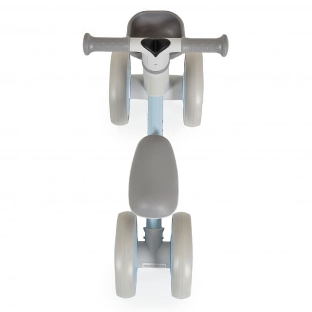 Mini vehicul Ride-On de echilibru Byox Mini Rider Albastru cu scaun moale ergonomic ce poate fi reglat in doua pozitii, cos frontal, raza de viraj limitata, roti din cauciuc Eva,de la 12 luni pana la greutatea maxima de 20 kg