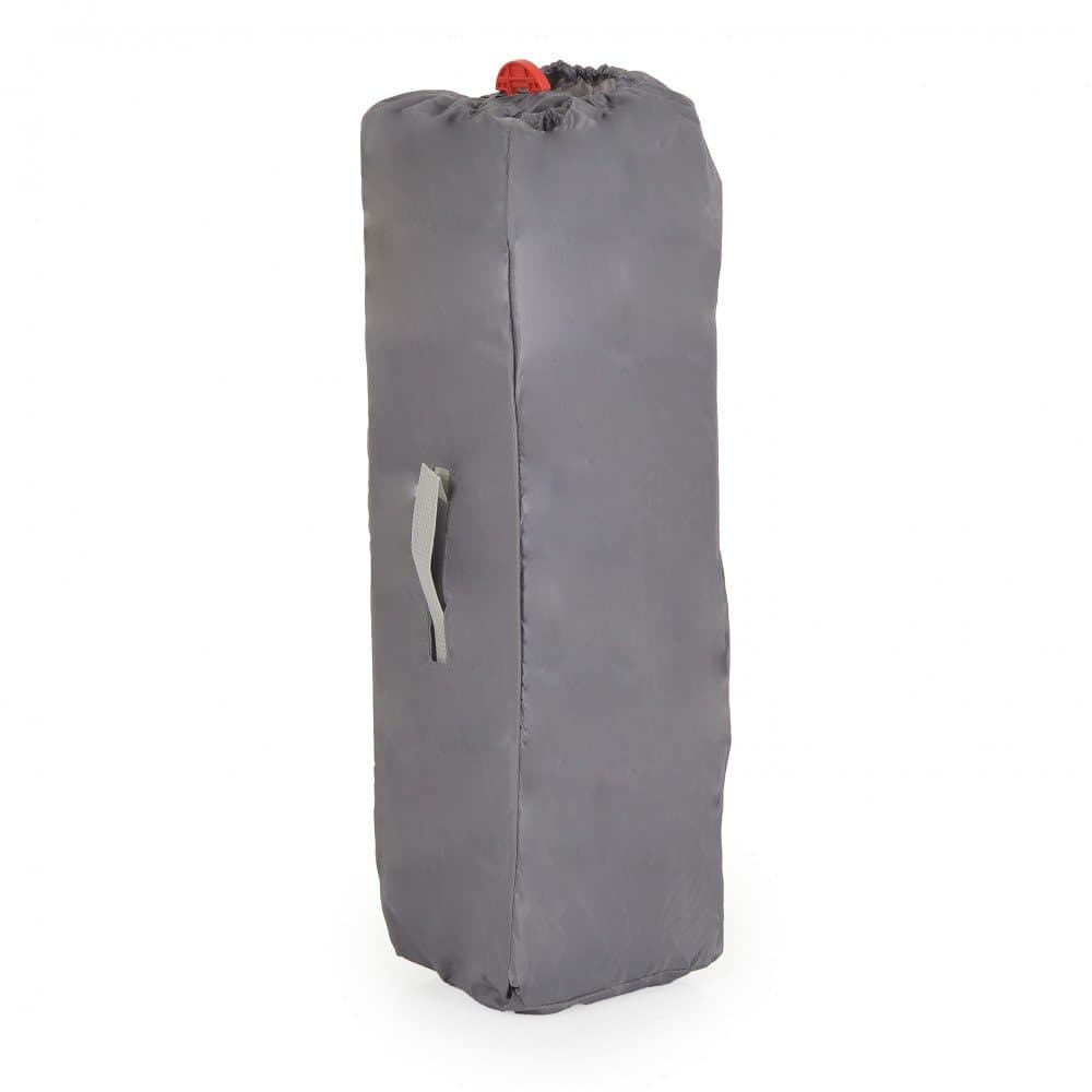 Patut pliabil compact cu un nivel Cangaroo One Touch Gri Inchis,roti cu blocare,pliere usoara si rapida,intrare cu fermoar,saltea pliabila inclusa