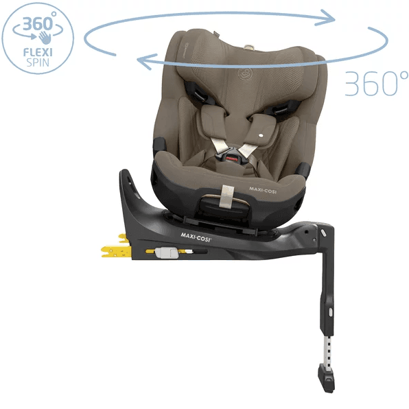Scaun auto I-Size Maxi-Cosi EMERALD 360 PRO Authentic Black, rotativ, cu 5 pozitii de inclinare, tetiera reglabila, husa detasabila, sarcina maxima 36 kg , 40-150 cm , 0-12 ani, ECE I-Size R129 03