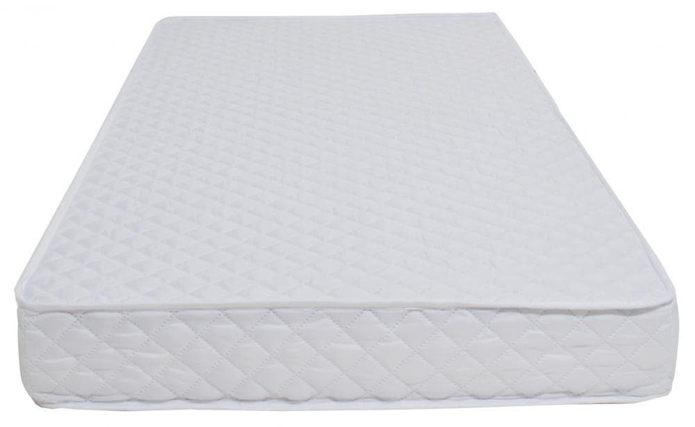 Set Patut din lemn 120x60 cm Nichiduta Lilia White cu margini rotunjite si somiera reglabila + Saltea cu husa detasabila din microfibra 12 cm grosime Nichiduta Cocos Comfort +