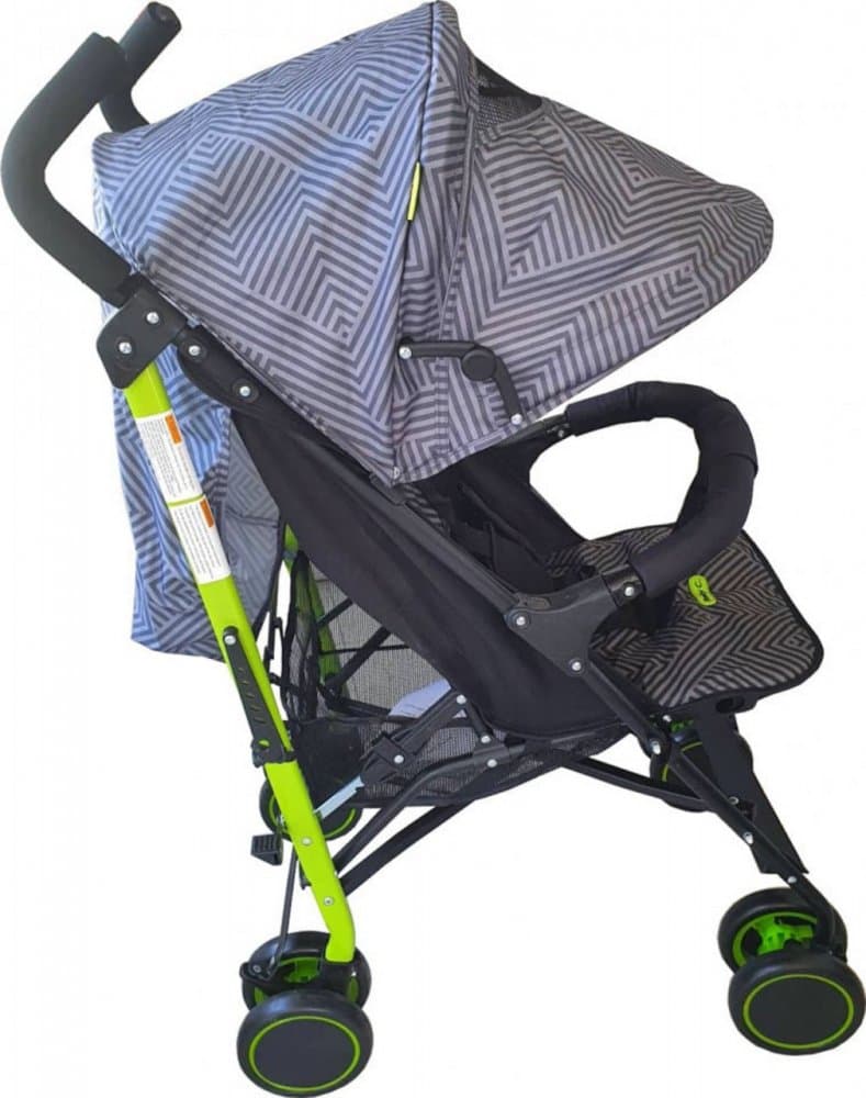 Carucior pentru copii Baby Care Pro 803B Gri pliere tip umbrela, Sport, Spatar reglabil in 7 trepte, Pozitie somn, Amortizoare, Cadru din aluminiu