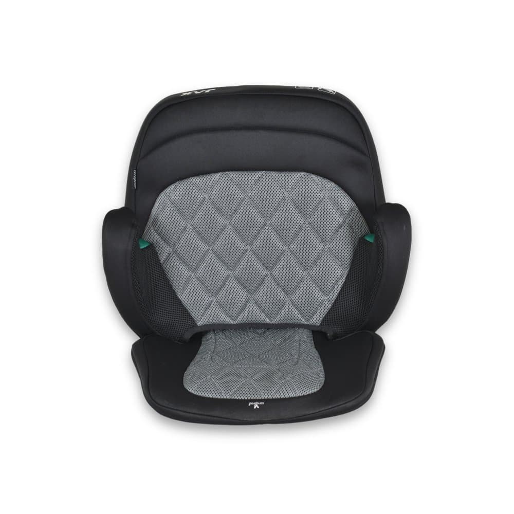 Inaltator auto pentru copii Cangaroo Jax i-Size Grey 125-150cm,fixare cu isofix,centura de ghidaj,spatar detasabil si husa lavabila