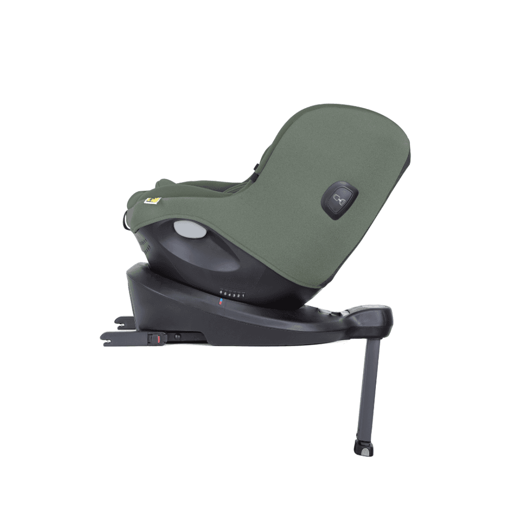 Scaun auto pentru copii Joie i-Spin 360 Thyme 40-105 cm, testat ADAC si certificat R129, rotativ, spatar reglabil, tetiera ajustabila, baza cu picior de sustinere, SPS