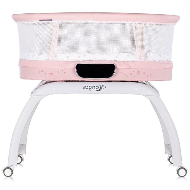 Patut pentru copii Chipolino Sogno 2 in 1 pink cu leganare si cantar integrat