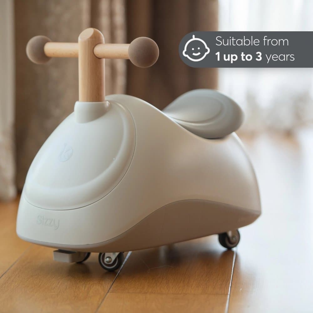 Vehicul fara pedale pentru copii Ride On KikkaBoo Sizzy Mint multidirectional,manere pentru sustinere,sezut ergonomic moale,sistem de protectie antirasturnare,roti pivotante pentru multisuprafete,de la 12 luni