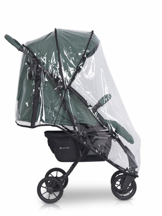 Carucior pentru copii, Euro-Cart Volt Pro, omologat pana la 22 kg, Mineral Black Edition, ultracompact, pliabil cu o singura mana, spatar reglabil in 3 pozitii, roti cu suspensie