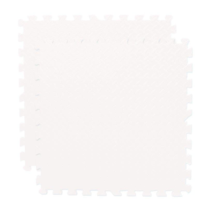 Covoras puzzle xl, 60x60 cm, grosime 2 cm, spuma eva, 2 piese culoare alb