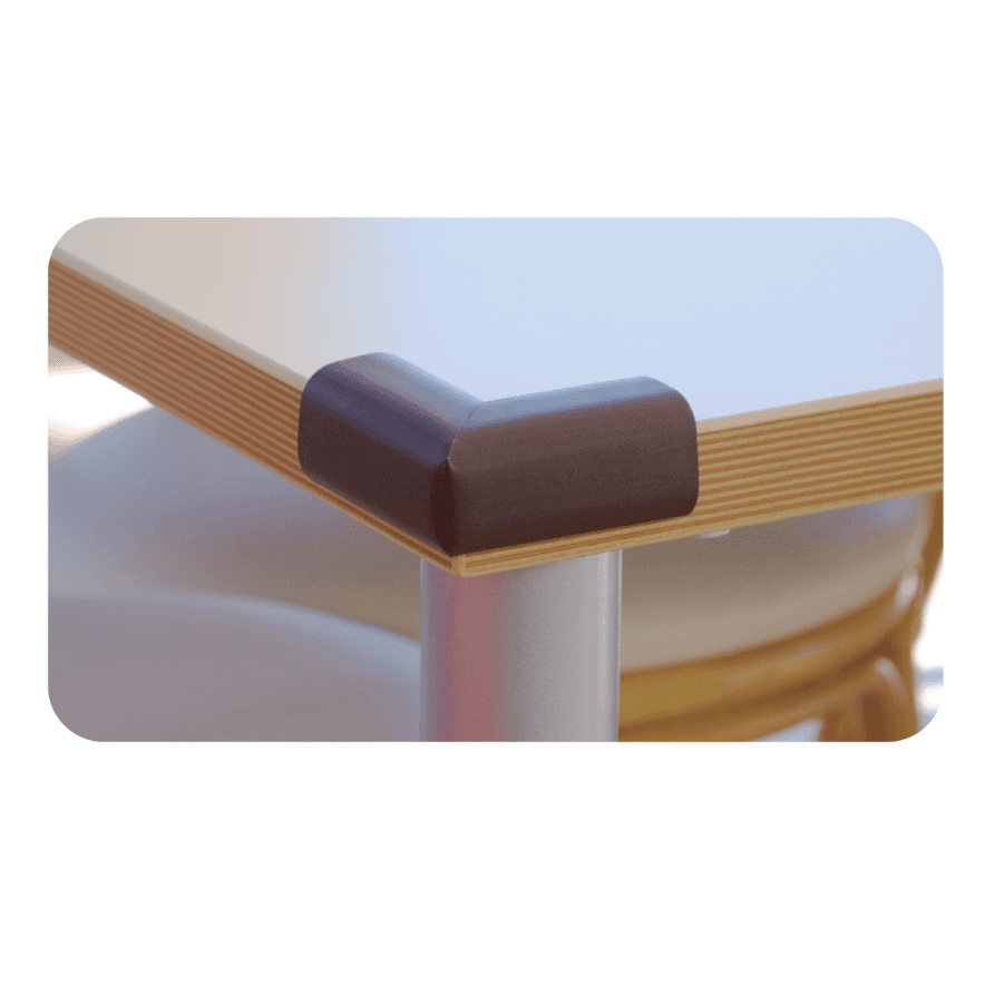 Protectie colturi Car Boy Safety 18x37x15x4mm Maro
