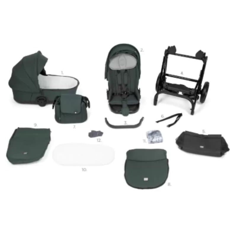 Carucior 2 in 1 Tutis Mio 3+ Moon Rock 611 din piele, sezut reversibil, amortizoare duble, maner reglabil, accesorii incluse