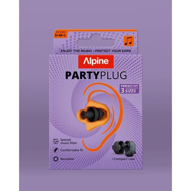 Dopuri de urechi cu filtru muzical pentru festivaluri si concerte, 3 dimensiuni incluse (SML), protectie zgomote SNR 19dB, reutilizabile, negre,