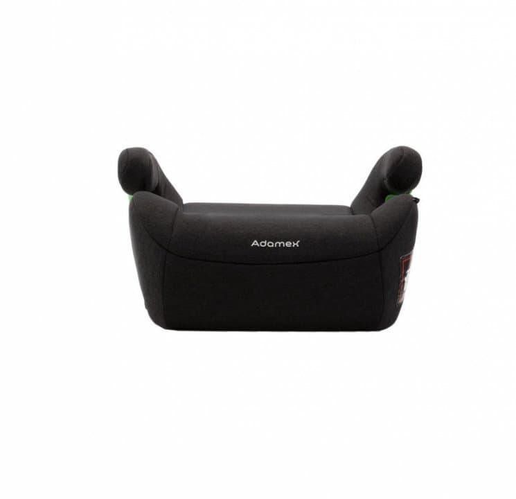 Inaltator auto pentru copii, Adamex Bass, omologat R129 i-Size, cu bare isofix reglabile si spuma moale, 125-150 cm sau 22-36 kg, Graphite