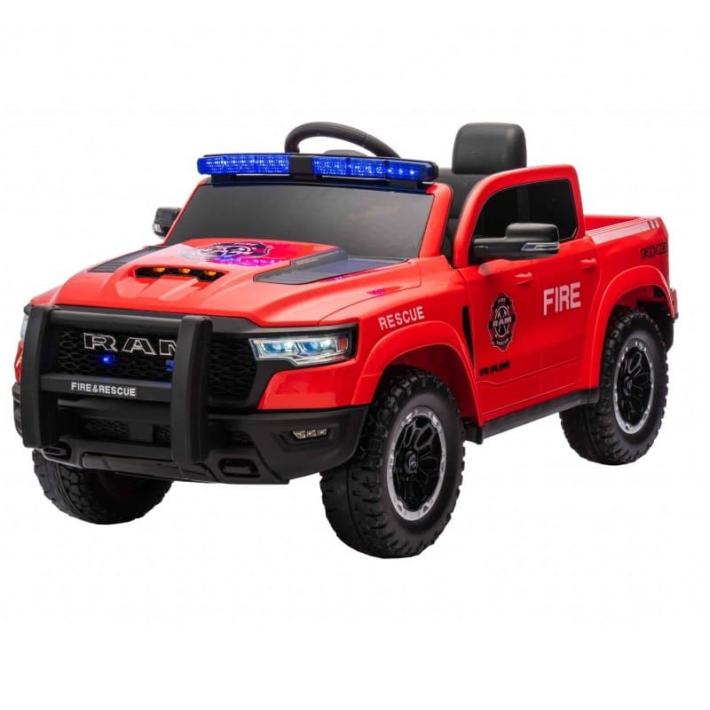 Masinuta electrica pentru copii Nichiduta Fire Rescue Super Truck 4x4,licenta RAM, Roti EVA,4 motoare x 35w, Megafon, Usi cu deschidere, Acumulator 12V7Ah, Telecomanda 2,4G,Suspensii,Lumini LED, Mufa USB,MP3,Indicator baterie