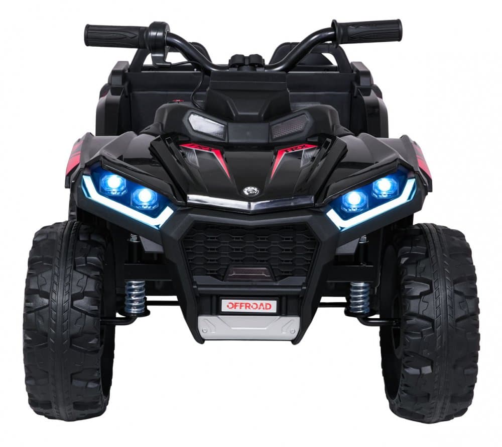ATV electric pentru copii Quad Sport TX ATV, cu Portbagaj, 4 motoare de 35W, 2 baterii de 12V7Ah, telecomanda 2.4 GHz, suspensii, pornire lenta, panou audio dotat cu MP3, Bluetooth, USB, Lumini LED frontale