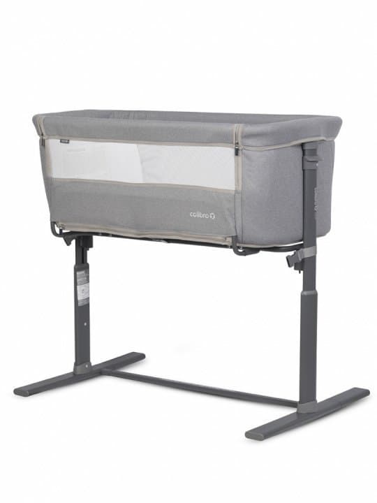 Patut Co-Sleeper 2 in 1 pentru copii Colibro Nap Bassinet, cu saltea inclusa, inaltime reglabila pe 9 nivele si unghi de inclinare de 30 de grade, dimensiuni 90 x 58 cm, Dove
