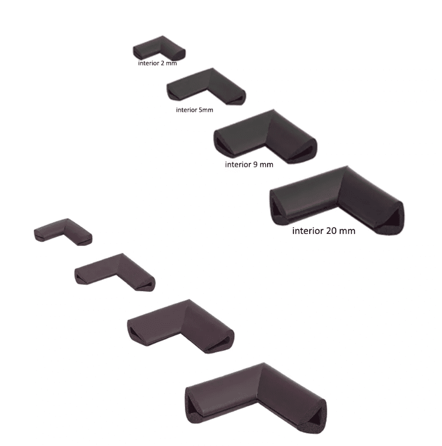 Protectie muchii Car Boy Safety din spuma negru 35x75x30x20 mm
