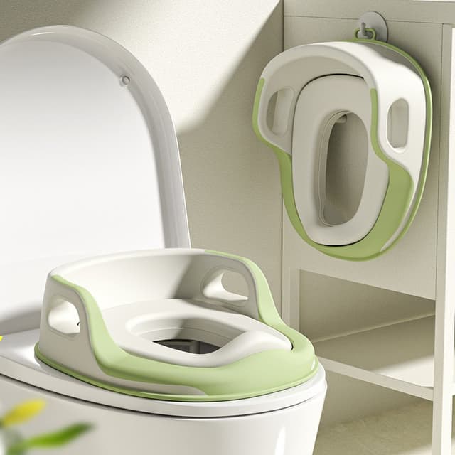 Reductor toaleta Bebe Royal Soft Verde anti-alunecare, reglabil