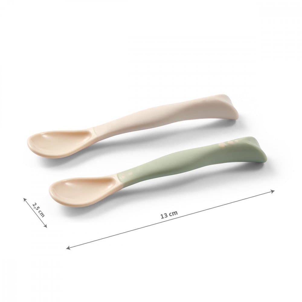 Set 2 lingurite flexibile Babyono BejVerde