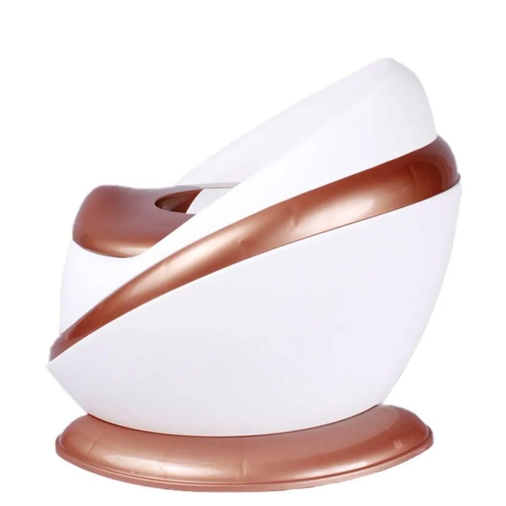 Olita pentru copii, Little Mom, design modern, cu adaptor moale din spuma PU, vas de colectare detasabil, spatar ergonomic, baza antiderapanta, dimensiune 18.5 x 33.5 x 28.5 cm, Cooper Capsule